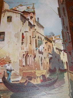 Postcard. Venezia--Rio San Polo. Henri Rellys.