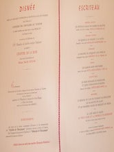 Menu for the Chapitre de la Confrerie des Chevaliers du Tastevin. Chapitre De La Rose. 256e Chapitre.