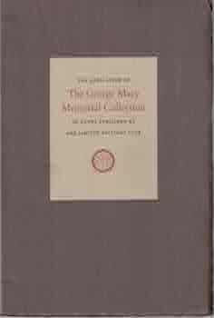 Item #68-6469 The Dedication Of The George Macy Memorial Collection Of Books Published By The...