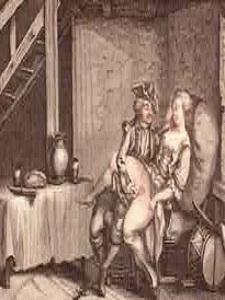 Item #68-6537 Amorous couple in cellar. Henri Le Lieur