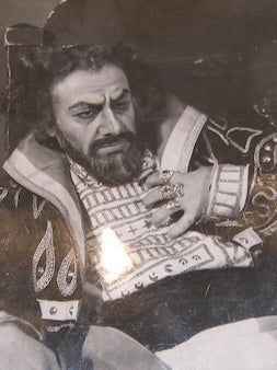 Item #68-6799 Boris Christoff. Therese Benard, collector