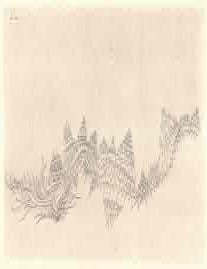 Item #68-7196 Die Flut Schwemmt Stadte. 1927. Pen. 10.5" x 12". Paul Klee, San Francisco Museum Of Art.