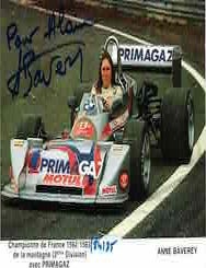 Item #68-7236 Anne Baverey. Autographed card. Primagaz.