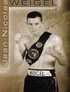 Item #68-7258 Jean-Nicolas Weigel. Autographed card. Thierry Chol, Air Terre Services, phot.