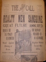 Item #68-7833 The San Francisco Call, Monday April 23, 1906. "Realty Men Sanguine."....