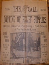 Item #68-7836 The San Francisco Call, Sunday April 29, 1906, Part Two. "Looting Of Relief...