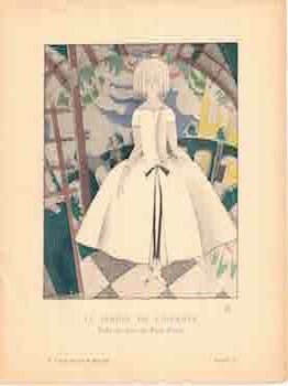 Jardin de L'Infante. Robe du soir, de Paul Poiret. (no. 7, La Gazette du Bon Ton, 1920, pl. 52. Paul Poiret, art.