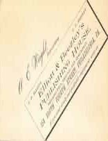 Item #68-8358 Elliott & Beezley's Publishing House. Business Card. Elliott, Beezley's Publishing House, A. E. Wright.