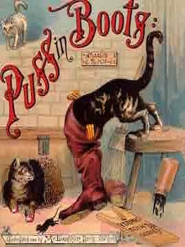 Item #68-8447 Puss In Boots. First Edition. R. Andre, art