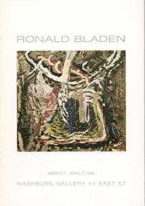 Item #69-0098 Ronald Bladen. Washburn Gallery.