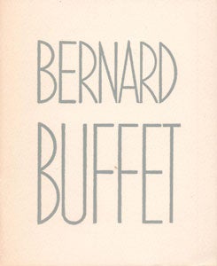 Item #69-0107 Bernard Buffet. M. Knoedler, Inc Co