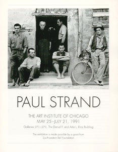 Item #69-0141 Paul Strand. The Art Institute of Chicago, Paul Strand