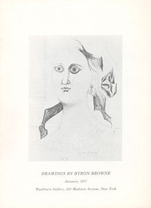 Item #69-0156 Drawings by Byron Browne. Washburn Gallery, Byron Browne