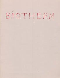 Item #69-0179 Biotherm (For Bill Berkson) [Prospectus]. The Arion Press, Frank O'Hara, Jim Dine.