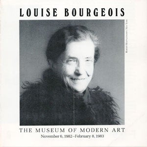 Item #69-0192 Louise Bourgeois. The Museum of Modern Art, Louise Bourgeois
