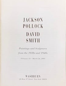 Jackson Pollock, David Smith: Paintings and Sculpture from the 1930s ...