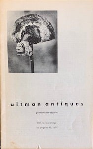 Item #69-0807 Primitive Art Objects. Altman Antiques