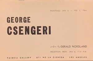 Item #69-1138 George Csengeri. Gerald Nordland