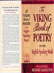 Item #69-2076 The Viking Book of Poetry of the English Speaking World. Richard Aldington
