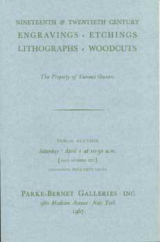 Item #69-3360 Nineteenth and Twentieth Century Engravings, Etchings, Lithographs, Woodcuts. 1...