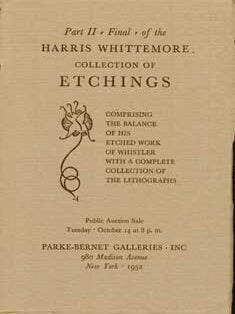 Item #69-3371 Part II- Final- of the Harris Whittemore Collection Of Etchings Comprising the...