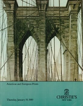 Item #69-3524 American and European Prints January 19, 1989. Sale Code: PANDORA-6740, Lot #s...