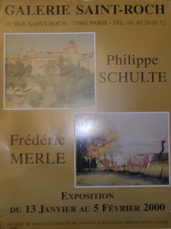 Item #69-3616 Philippe Schulte Frederic Merle Exposition du 13 Janvier au 5 Fevrier 2000