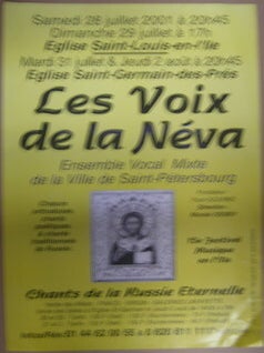 Item #69-3747 Les Voix de la Neva. 15e Festival Musique en l'Ie