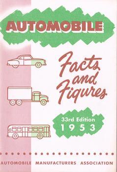Item #69-4195 Automobile Facts and Figures, 33rd Edition 1953. Automobile Manufacturers Association