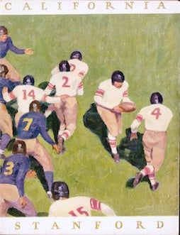 Item #69-4379 Thirty-third Annual California Stanford Football Game. Board of Athletic Council Stanford University Don E. Liebendorfer.