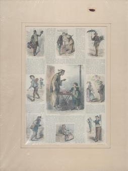Item #69-4412 New York "Street Arabs" 19th C. Engraving Artist