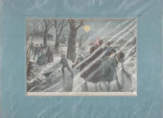 Item #69-4414 The Skating Season. 19th C. Engraving Artist
