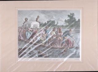 Item #69-4462 A Freshet in the Red River, Texas. Frenzeny, Tavernier