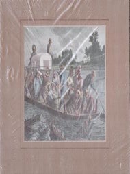 Item #69-4463 A Freshet in the Red River, Texas. Frenzeny, Tavernier