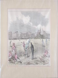 Item #69-4476 The American Base-Ball Players in England - Match Between Red Stockings and...
