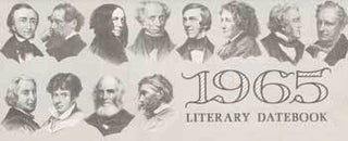Item #69-4944 1965 Literary Datebook. Gale Research Company