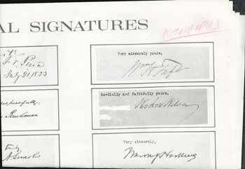 Presidential Signatures | 20th c. American Printer