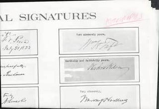 Item #69-4959 Presidential Signatures. 20th c. American Printer