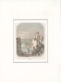 Item #69-6416 Ardeche 9 Vue de Tournon. 19th c. French Engraver