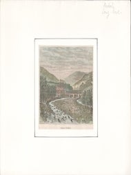 Item #69-6420 Ardeche 17 Chateau de Ventadour. 19th c. French engraver