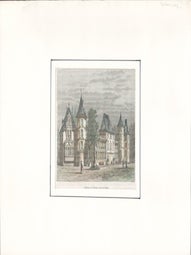 Item #69-6423 Chateau de Bellevue, pres de Sedan. 19th c. French Engraver