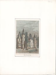 Item #69-6424 Chateau de Bellevue, pres de Sedan. 19th c. French Engraver