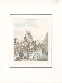 Item #69-6442 France Pittoresque Foix. 19th c. French Engraver