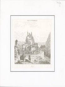 Item #69-6451 France Pittoresque Foix. 19th c. French Engraver