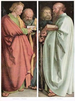 Item #69-6702 Die vier Apostel. F. A Ackermanns Kunstverlag Albrecht Durer