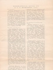 Item #69-6713 Biographical Notes on A. L. A. Nominees, 1934. American Library Association