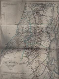 Item #69-7811 Map of Palestine Chiefly from the Itineraries and Measurements of E. Robinson and...
