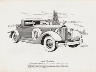 Item #69-7921 1934 Packard. 2-4 Passenger Coupe. Richard Mallette, Artist