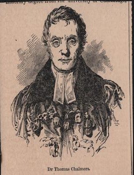 Item #69-8044 Dr Thomas Chalmers. (Engraved Portrait). 19th century English engraver.