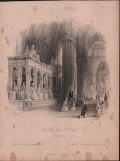 Item #69-8113 The Abbey Church of St. Denis. Tomb of Louis XII. W. Floyd, Thomas Allom, Engr